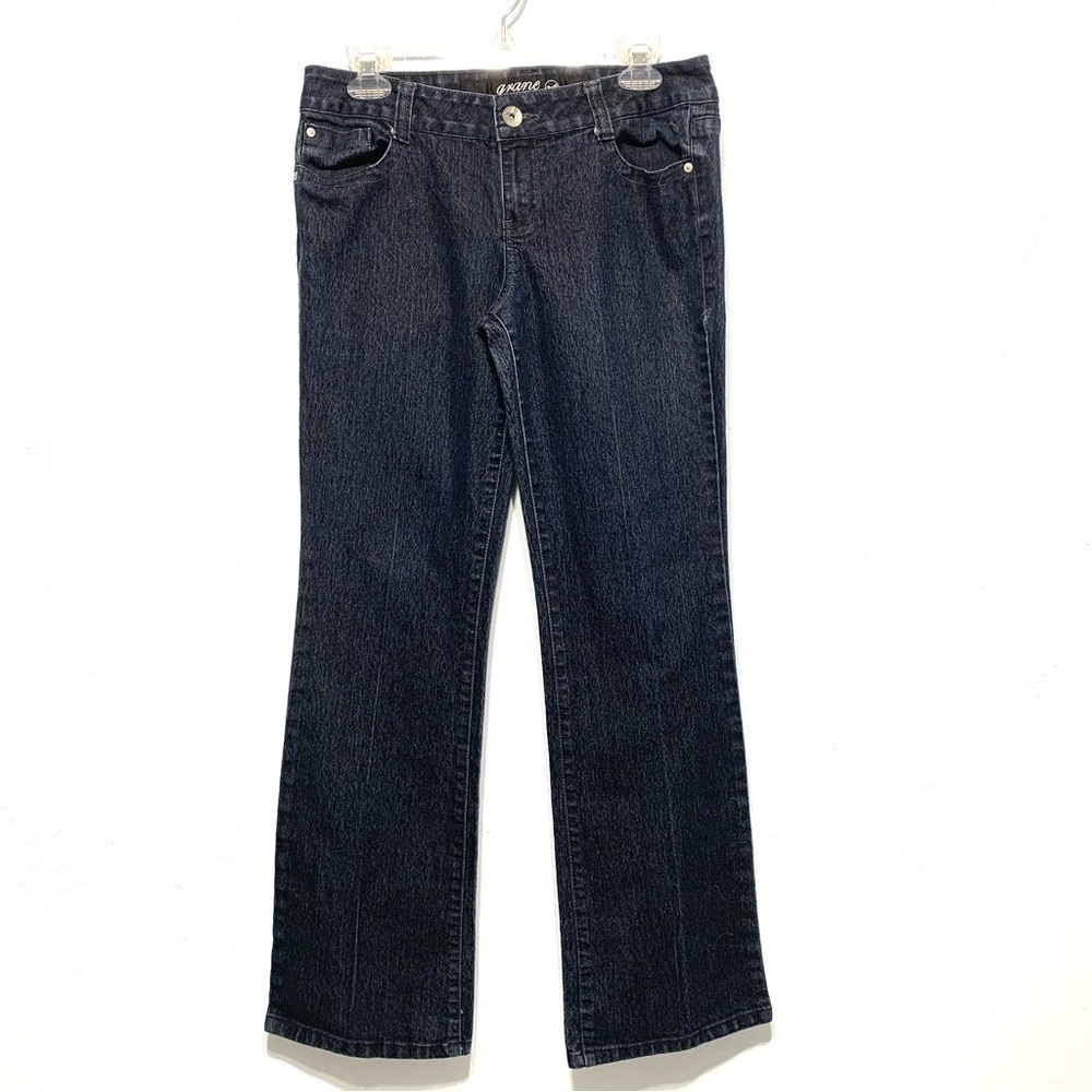Grane Dark Wash Wide Leg Jeans Mid Rise size 11